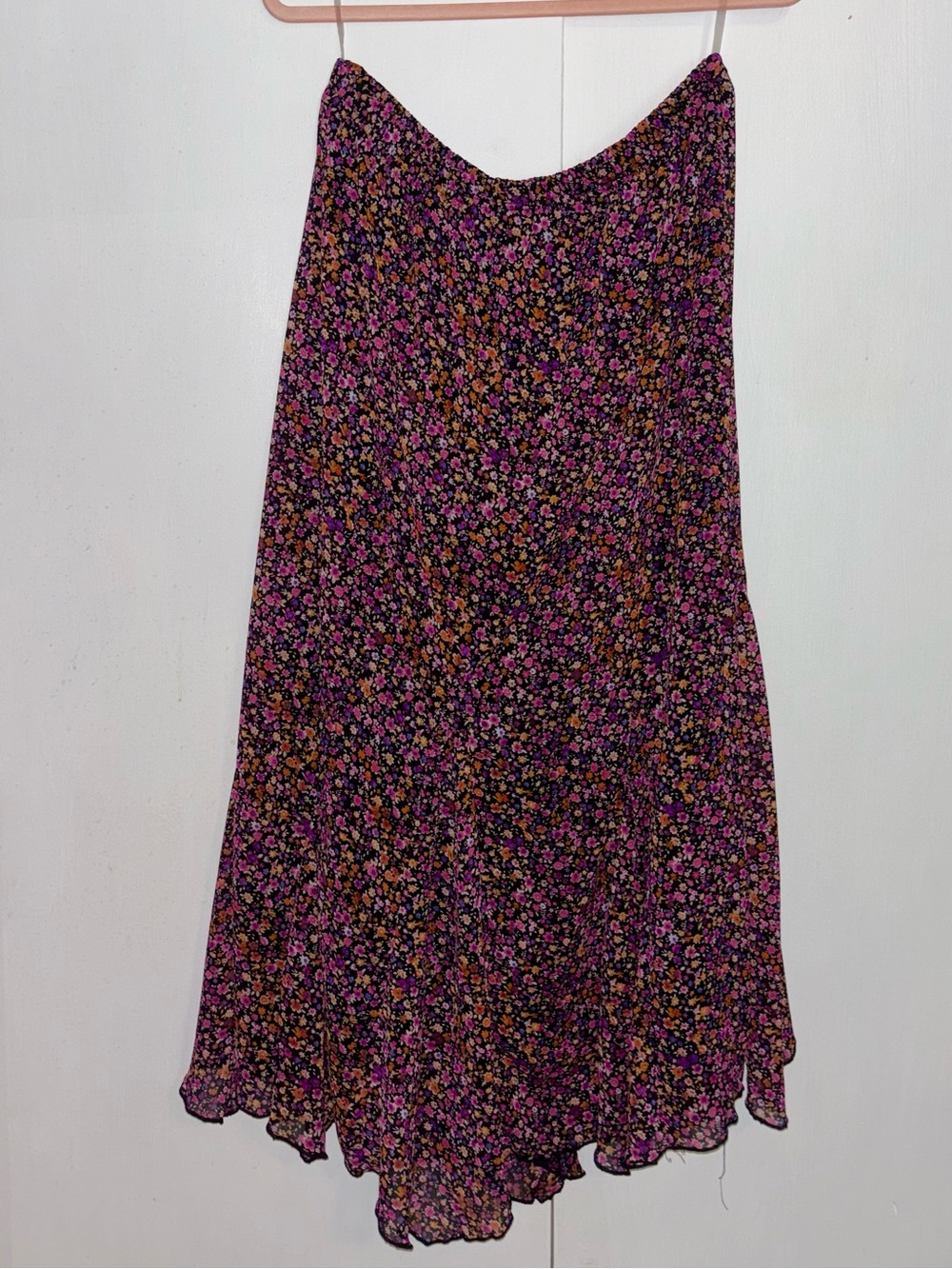 Cato Black Floral Maxi Skirt